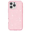iPhone 16 Pro Stylish Glitter Series Hybrid-deksel - Rosa