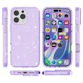 iPhone 16 Pro Stylish Glitter Series Hybrid-deksel - Lilla