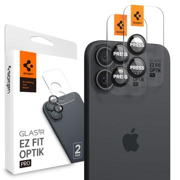 iPhone 16/16 Plus/17 Spigen Glas.tR Ez Fit Optik Pro Kamera Linse Beskytter - Svart