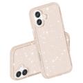 iPhone 16 Stylish Glitter Series Hybrid-deksel - Gull