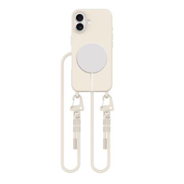 iPhone 16 Tech-Protect MagNecklace MagSafe-etui - Latte