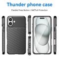 iPhone 16 Thunder Series TPU-deksel - Svart