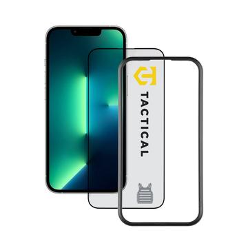 iPhone 16e/14/13/13 Pro Tactical Impact Armour Beskyttelsesglass - svart kant