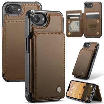 iPhone 16e Caseme C22-etui RFID-kortlommebok - brun