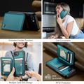 iPhone 16e Caseme C22-etui RFID-kortlommebok - grønn