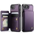 iPhone 16e/17e Caseme C22-etui RFID-kortlommebok - lilla