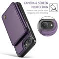 iPhone 16e/17e Caseme C22-etui RFID-kortlommebok - lilla