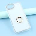 iPhone 16e CrystalGlow Hybrid-deksel med ringholder - gjennomsiktig