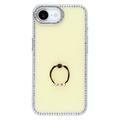 iPhone 16e CrystalGlow Hybrid-deksel med ringholder