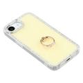 iPhone 16e CrystalGlow Hybrid-deksel med ringholder