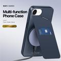 iPhone 16e Dux Ducis Rafi II Magnet-deksel med kickstand og kortspor