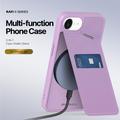 iPhone 16e Dux Ducis Rafi II magnetisk-deksel med kickstand og kortspor - Lilla