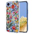 iPhone 16e/17e TPU-deksel med blomstermønster
