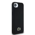 iPhone 16e Lacoste Iconic Petit Pique Woven Logo-deksel - MagSafe-kompatibel - Svart