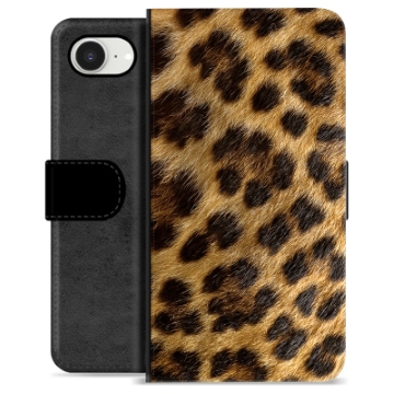 iPhone 16e Premium Lommebok-deksel - Leopard