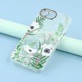 iPhone 16e Spring Galvanisert IMD Hybrid-deksel med kamerabeskyttelse - Grønne blomster