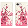 iPhone 16e Style Series Lommebok-deksel - Rosa Blomster