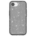 iPhone 16e Stylish Glitter Series Hybrid-deksel - Svart