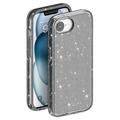 iPhone 16e Stylish Glitter Series Hybrid-deksel - Svart