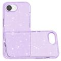 iPhone 16e Stylish Glitter Series Hybrid-deksel - Lilla