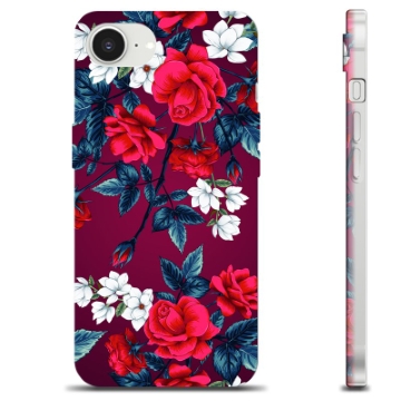 iPhone 16e TPU-deksel - Vintage Blomster