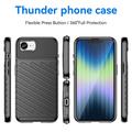 iPhone 16e Thunder Series TPU-deksel - Svart