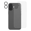 iPhone 17 2-i-1-sett bakdeksel i herdet glass og kameralinse - klar
