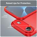 iPhone Air børstet TPU-deksel - karbonfiber - rød