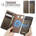 iPhone Air Caseme C49 2-i-1 avtakbar lommebokveske - MagSafe-kompatibel, RFID - Kaffe