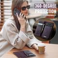 iPhone Air Caseme C49 2-i-1 avtakbar lommebokveske - MagSafe-kompatibel, RFID - Lilla