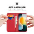 iPhone Air Dux Ducis Hivo Lommebok-deksel I Lær - Rød