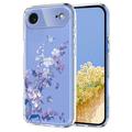 iPhone Air TPU-deksel med blomstermønster - Lilla