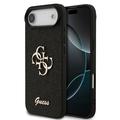 iPhone Air Guess Fixed Glitter 4G Metal Logo Deksel - Svart