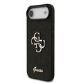 iPhone Air Guess Fixed Glitter 4G Metal Logo Deksel - Svart