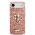iPhone Air Guess Fixed Glitter 4G Metal Logo Deksel - Rosa