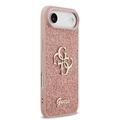 iPhone Air Guess Fixed Glitter 4G Metal Logo Deksel - Rosa