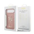 iPhone Air Guess Fixed Glitter 4G Metal Logo Deksel - Rosa