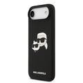 iPhone Air Karl Lagerfeld Double Heads MagSafe-deksel i flytende silikon