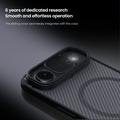 iPhone Air Nillkin CamShield Pro Magnetic Hybrid-deksel - Gjennomsiktig svart