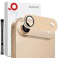 iPhone Air Northjo full beskyttelse matt metall og kameralinsebeskytter i herdet glass - gull