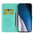 iPhone Air Ugle Rhinestone Lommebok-deksel med rhinestone - Cyan