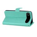 iPhone Air Ugle Rhinestone Lommebok-deksel med rhinestone - Cyan