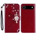 iPhone Air Ugle Rhinestone Lommebok-deksel