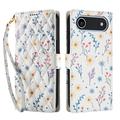 iPhone Air Rombisk blomsterlommebok-etui