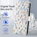 iPhone Air Rombisk blomsterlommebok-etui - fargerike blomster