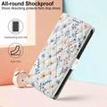 iPhone Air Rombisk blomsterlommebok-etui - fargerike blomster
