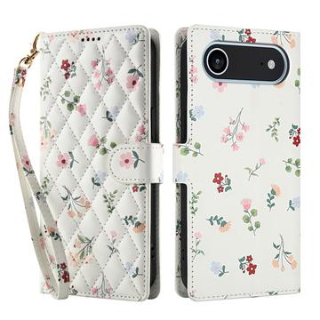 iPhone Air Rombisk blomsterlommebok-etui - roser
