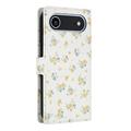 iPhone Air Rombisk blomsterlommebok-etui - gule blomster