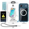 iPhone Air Shellbox M Series IP68 vanntett deksel - dykkerdeksel med MagSafe-kompatibilitet - Blå