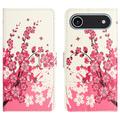 iPhone Air Style Series Lommebok-deksel - Rosa Blomster